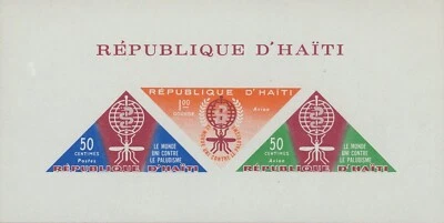 Haiti C190a Souvenir Sheet WHO Eradicate Malaria MNH 1962 - Image 1 of 2