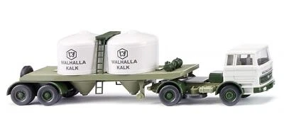 Wiking 053403 HO Gauge Chemical semi-trailer (MB 1620) “Walhalla Kalk” - Image 1 of 2