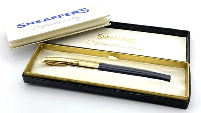 PLUMA ESTILOGRÁFICA SHEAFFER IMPERIAL VIII DE COLECCIÓN EN CAJA GRIS ORO 14K MEDIANA NUEVA EN CAJA EE. UU. Foto 1 de 4