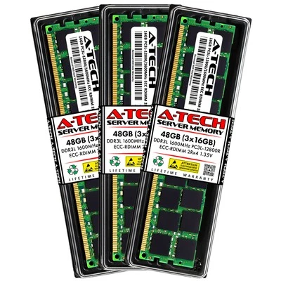 48GB 3x 16GB PC3L-12800R RDIMM Dell PowerEdge C6145 R420 R820 R920 Memory RAM - Image 1 of 4