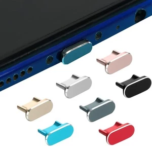 Anti Dust Plug Micro Charger Port Dustproof Cover Aluminium Alloy Stopper - Photo 1 sur 11