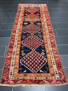 Handgeknüpfte Orientteppiche Hamadan 310x130 cm rug carpet Läufer - Bild 1 von 24