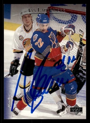 Ian Laperriere 1995-96 Upper Deck #32 St. Louis Blues AUTO HAND SIGNED - Image 1 of 2
