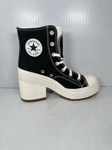 Zapatillas deportivas Converse Chuck 70 De Luxe negras de tacón alto talla 9 para mujer A05347C NUEVAS - Imagen 1 de 8
