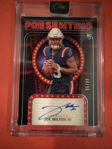 2024 Panini One JOE MILTON III Presenting Autograph /99!! ON CARD - Bild 1 von 2