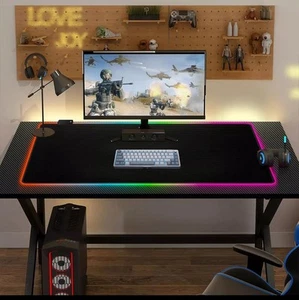 Anti-dérapant XL Gaming Mouse Mat Bureau PC Ordinateur Portable Clavier Pad - Photo 1/9