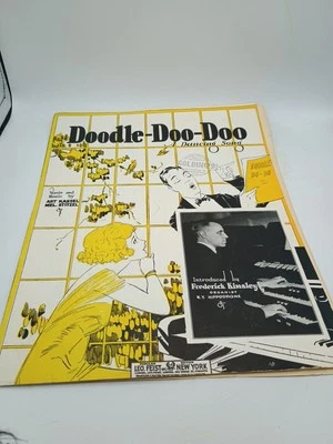 Doodle Doo Doo Sheet Music A Dancing Song Banjo Guitar Kassel Stitzel 1924 VTG - Image 1 of 4