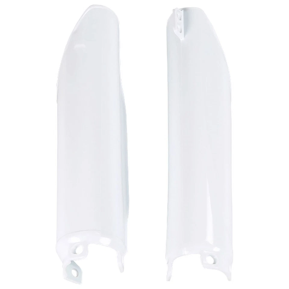 UFO Fork Guards Covers Protectors White CR125R CR250R CR500R CRF250R 1991-2013 - Image 1 of 1