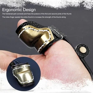 Anillo de tiro con arco para pulgar preservar dedos arco protector para pulgar para tiro con arco MA - Imagen 1 de 23