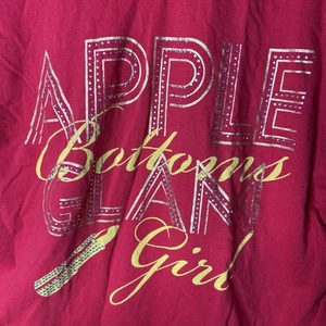Apple Bottom Girl Red Shirt 1X/TG - Picture 1 of 6