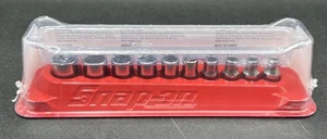 SNAP-ON 110TMDY 10PC 1/4" DRIVE 3/16" 9/16" 12PT SHALLOW SOCKET SET (MVP033939) - Picture 1 of 3