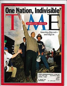 REVISTA TIME 24 DE SEPTIEMBRE DE 2001 NÚMERO ESPECIAL UNA NACIÓN, INDIVISIBLE 9/11 - Imagen 1 de 1