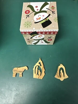 Handcrafted Wooden Christmas Tree Decorations - Image 1 of 4
