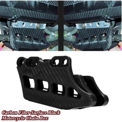 Cross Country Motorcycle ABS Carbon Fiber Look Chain Guide Box Protective Cover — 第 1/4 张图片