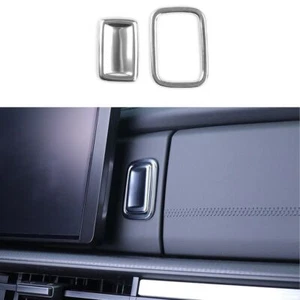 For Hyundai Santa Fe 2024+ Silver Passenger Storage Glove Box Handle Cover Trim - Picture 1 of 7