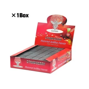 Papel de liar para cigarrillos HORNET tamaño king con sabor a fruta fresa 25 paquetes/caja - Imagen 1 de 1