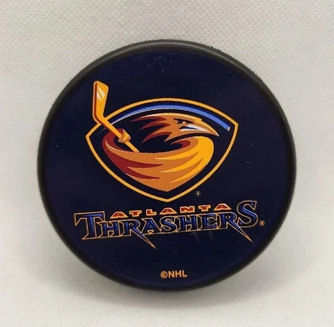 Atlanta Thrashers Hockey Puck | Officially Licensed Cover