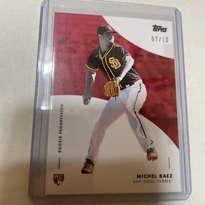 2020 Topps Rookie Progression Michel Baez Red 29D 07/10 - Picture 1 of 2