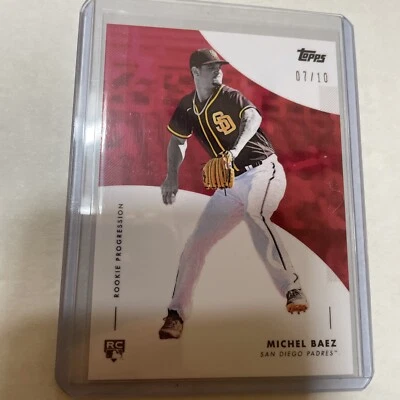  2020 Topps Rookie Progression Michel Baez Red 29D 07/10   - Image 1 of 2
