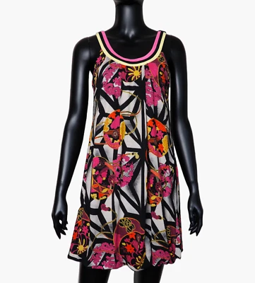 DESIGUAL 01V2857 Trägerkleid ärmellos Stretch Viskose Blumenmuster GrößeXS - Bild 1 von 4