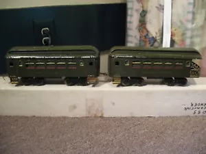Lionel Standard Gauge TYPE IV #35 & #36 Passenger Cars w/#2 Gauge Wheel Set - Picture 1 of 11