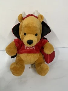 Disney Store Winnie the Pooh Beanie Valentine Devil Plush Soft Toy Plushie - Picture 1 of 9