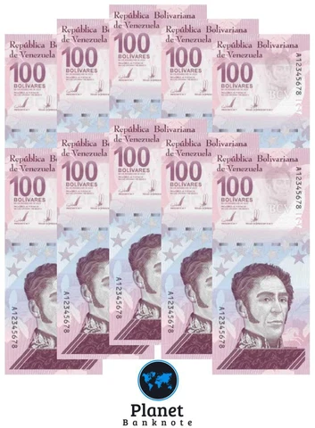 Venezuela 100 Digitale Soberano x 10 Pcs, 2021 New Banknotes 100 Million Bolivar Cover