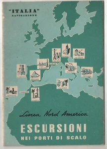 ANTIGUO FOLLETO DE NAVEGACIÓN DE VIAJE ORIGINAL GENOVA ITALIA - Imagen 1 de 4