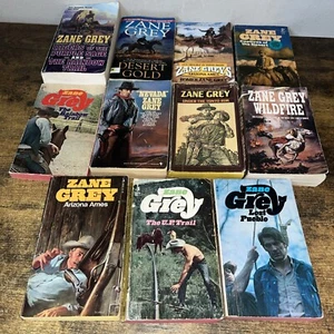 Zane Grey lot of 11 different Western paperback books, Arizona Ames, Desert Gold - Picture 1 of 1