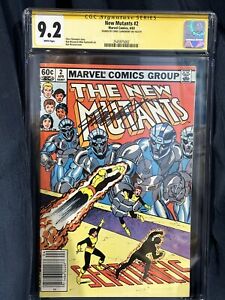 New Mutants #2 CGC 9.2 NM-/WP / Chris Claremont Signed / CGC Signature series