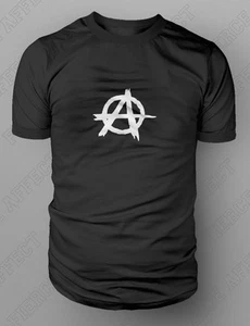 Anarchy Punk Skate Stencil Design T shirt Tee S-XXL SAMCRO SOA SONS PEACE BLACK - Picture 1 of 1