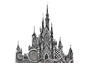 SKYBAN - What Do You See? - "Electric Kingdom" Signed - Disney Banksy Art ? - Picture 1 of 1