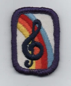 Music, Interest Project Patch, Girl Scouts of America (1980-96) - Picture 1 of 1