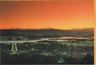 From Mt Ainslie Sunset Over Canberra Act Schorn Postcard