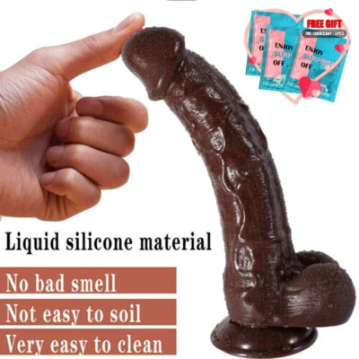 Realistic Huge Wide Dildo Thick Big Penis Dong Vagina-Anal for Women-Sex Toy - Image 1 of 4
