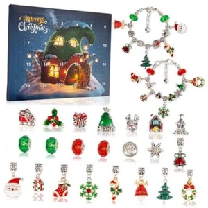 Christmas Advent Calendar Bracelets 2024 for Girls 24 Days Xmas Countdown - Picture 1 of 7