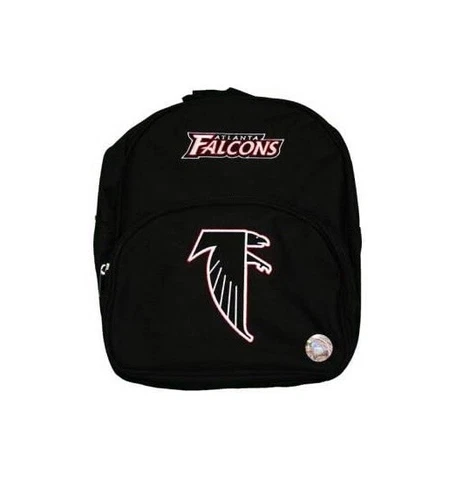Atlanta Falcons NEW Black Licensed NFL Small Backpack 2 zipper Bag Adj Straps Cover