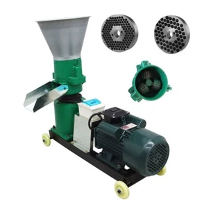 Macchina mulino pellet animali da fattoria 200 kg/h pellet foraggio pellettizzatore 4 e 8 mm piastra 220 V - Foto 1 di 12