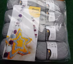 Schachenmayr 10 x 50 g = 500g Bravo Stricken Häkeln Farben Grau - Bild 1 von 5