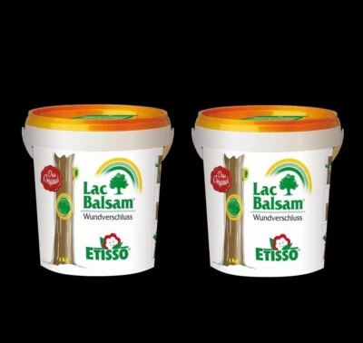 2 x Etisso Lac Balsam Wundverschluss 1 kg mit Streichspachtel Baumpflege Rinde