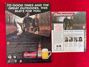 Vintage 1995 Budweiser Beer Great Outdoorsman Contest  Print Ad - Picture 1 of 7