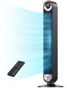 Dreo Tower Fan for Bedroom, Upgrated DC 9 Speeds Utral-Quiet Floor Fan, 90° Osci - Picture 1 of 8