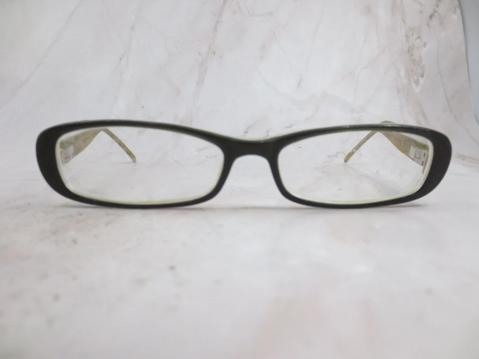 Marco de gafas para mujer Jill Stuart negro amarillo borde completo plástico rectangular Foto 1 de 4