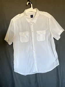 Old Navy Safari White Dress Shirts button down Men's XXL - Picture 1 of 12