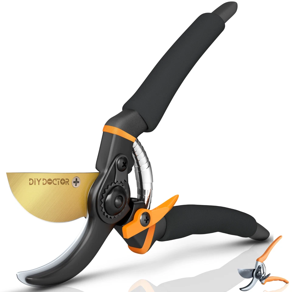 Secateurs Pruners Garden Pruning Shear Pruner Cutter Bypass Hand Tool Scissors - Image 1 of 4