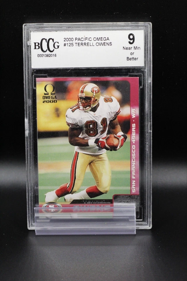 2000 Pacific Omega #125 Terrell Owens BCCG 9 - Image 1 of 2