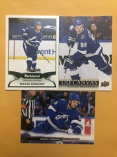 Mikhail Sergachev Tampa Bay Lightning 3 Card Lot UD Canvas