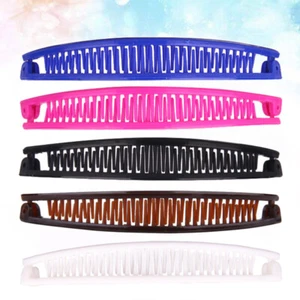10 Pcs Banana Clip Ponytail Women Hair Accessories Banana Hair Clips - Picture 1 of 12