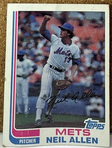 1982 Topps #205 Neil Allen New York Mets Baseball Card