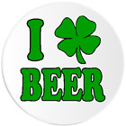 I Love Shamrock Beer - 10 Pack Circle Stickers 3 Inch - St Patrick's Day Irish